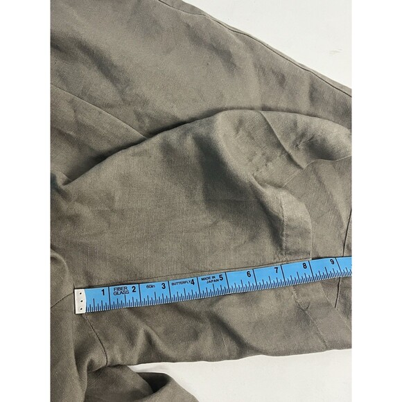 Perry Ellis Portfolio Linen Blend Men’s Shorts Flat Front Brown Size 38 - Picture 7 of 7